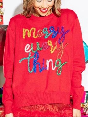 Queen of Sparkles Christmas Merry Everything Size L